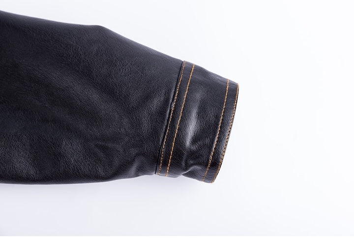 Leather Tactical Army Bomber Jacket - Bentley Maxwell