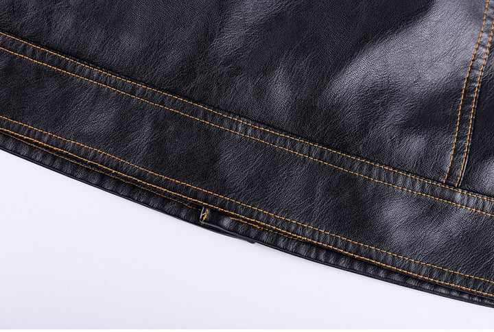 Leather Tactical Army Bomber Jacket - Bentley Maxwell