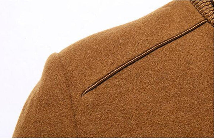 Wool Cashmere Detachable Scarf Coat - Bentley Maxwell