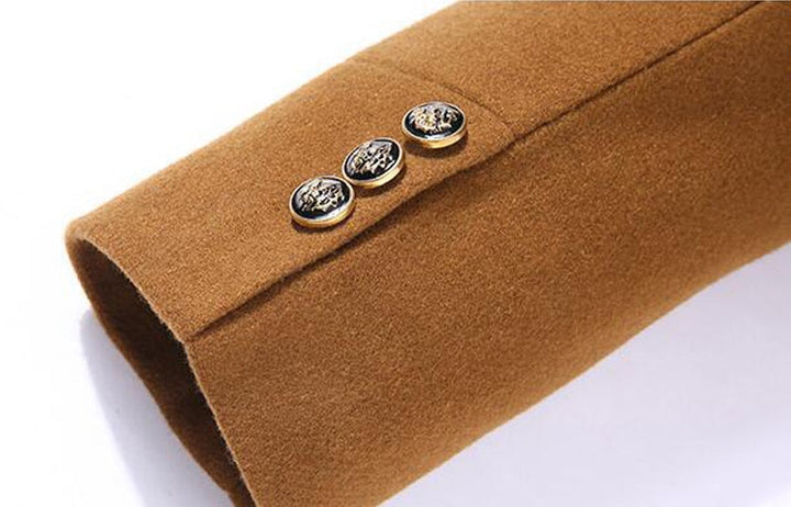 Wool Cashmere Detachable Scarf Coat - Bentley Maxwell