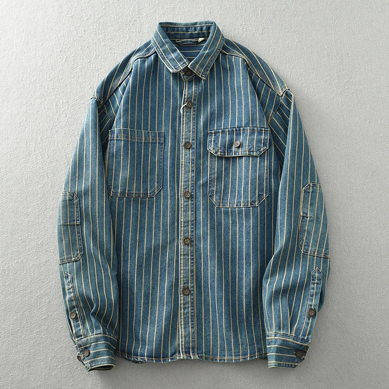 Retrovista™ - 1977 Vintage Button-Up Shirt - Bentley Maxwell